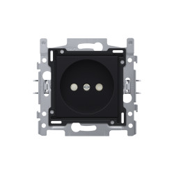 Prise encastrable NIKO 21mm noire – Installation facile