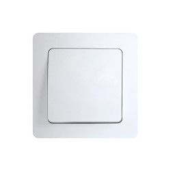 Interrupteur unipolaire blanc mat PROFILE – Éclairage facile
