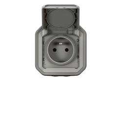 Prise étanche Plexo grise – Sécurité extérieure | LEGRAND