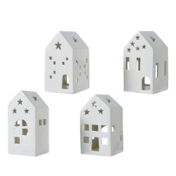 Photophore Noël Porcelaine DECORIS – Ambiance Festive