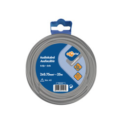Câble audio gris 2x0.75mm² 25m – Son Clair | PROFILE