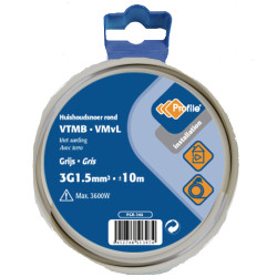 Câble VTMB 3G1,5 mm² gris 10m – Usage Polyvalent