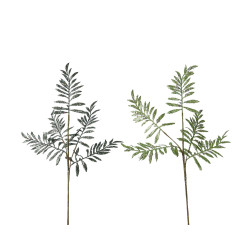 Branche pailletée verte 70 cm – Déco festive