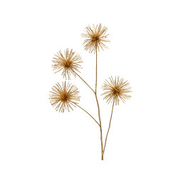 Branche Allium Doré 85 cm – Déco Noël Élégante