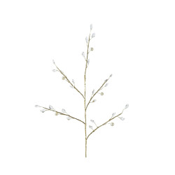 Suspension Acrylique Transparente 68cm – Noël Scintillant

