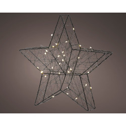 Étoile Lumineuse LED Blanc Chaud 30cm – Magie de Noël | LUMINEO