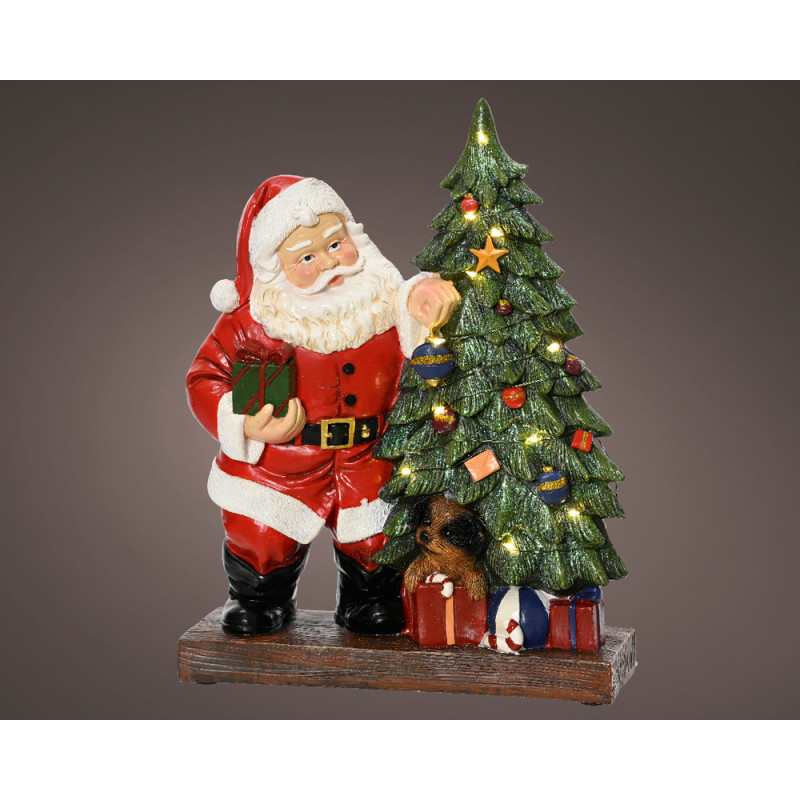 Figurine Père Noël LED 30cm LUMINEO – Illuminez votre Noël