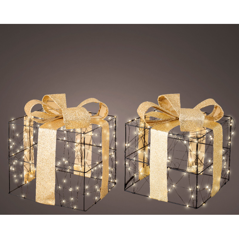 Set de cadeaux LED LUMINEO – Éclat Doré & Noir | LUMINEO