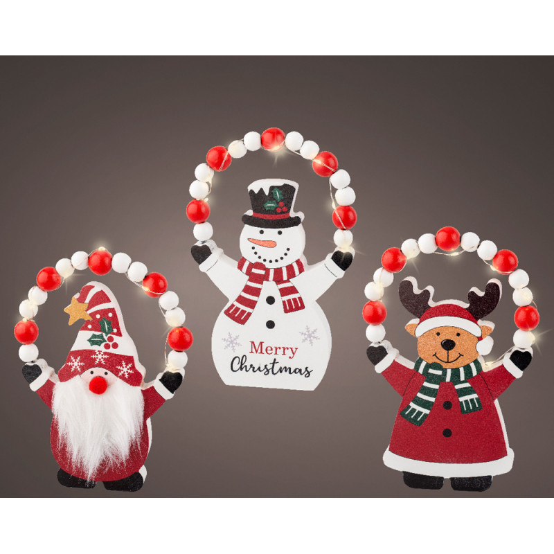 Figurine Noël LED 20cm LUMINEO – Éclat Festif