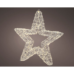 Étoile LED Métal 58cm – Illuminez Noël | LUMINEO