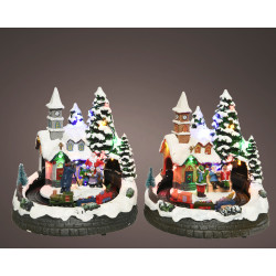 Scène de Noël animée LED LUMINEO – Magie festive | LUMINEO