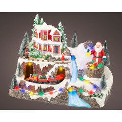 Scène de Noël animée LED LUMINEO – Magie festive | LUMINEO