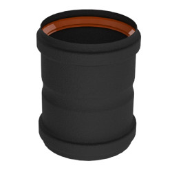Adaptateur poêle à pellets noir Ø 80 mm – Installation facile