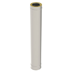 Tuyau Poêle Pellets Inox Double Paroi 80-130mm | SANINSTAL