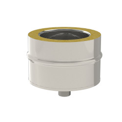 Tampon de purge pour poêle à pellets en inox Ø 80-130 mm SANINSTAL | SANINSTAL