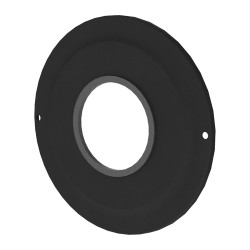 Rosace poêle pellets noir Ø 80 mm – Finition parfaite