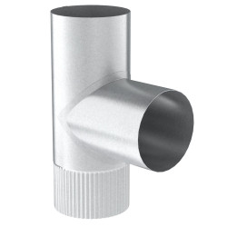 Té 90° galvanisé Ø 111 mm SANINSTAL – Raccordement Fiable