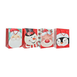 Sac cadeau Noël papier 12x26x32cm – Emballage festif