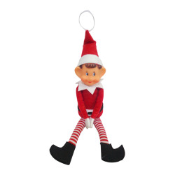 Lutin farceur Noël 50cm – Déco Rigolote