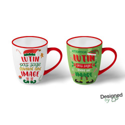 Mug de Noël Lutin pas sage – Cadeau original
