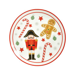 Assiette Dessert Noël Ø 19 cm – Ambiance Festive