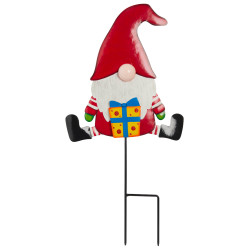 Piquet de jardin lutin 50 cm rouge – Déco féerique