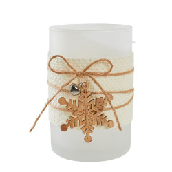 Photophore en verre 12 cm – Ambiance Festive