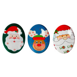 Magnet Ovale Noël 4,6x6,2cm – Déco Festive