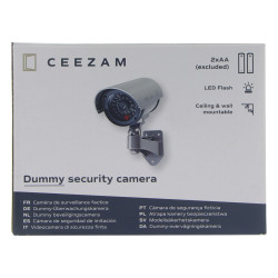 Caméra extérieure factice grise CEEZAM – Dissuadez les intrus Caméra extérieure factice grise CEEZAM – Dissuadez les intrus