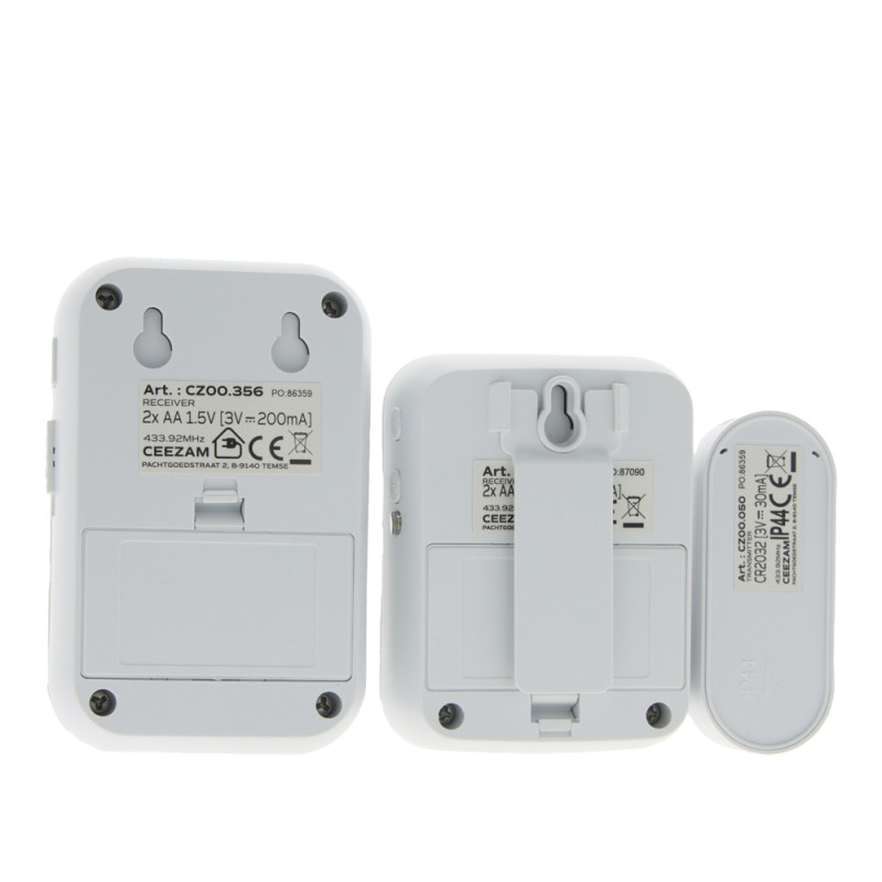 Sonnette sans fil CEEZAM – 2 carillons, 38 mélodies | CEEZAM

