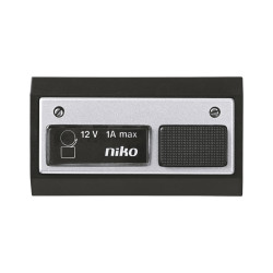 Bouton-poussoir Sonnette Noir 12V NIKO – Facile à installer | NIKO