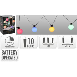Guirlande Guinguette LED 10 Ampoules 5m – Éclairage Ambiance