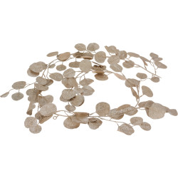 Guirlande Noël feuilles dorées 1,8m – Déco festive