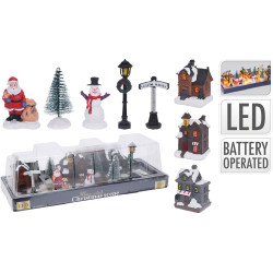Set de maisons LED 10 pièces – Village féerique