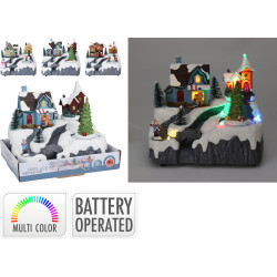 Scène de Noël animée LED – Magie festive assurée