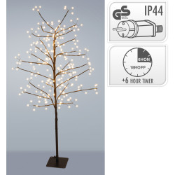 Arbre lumineux fleuri LED 120cm – Ambiance féerique