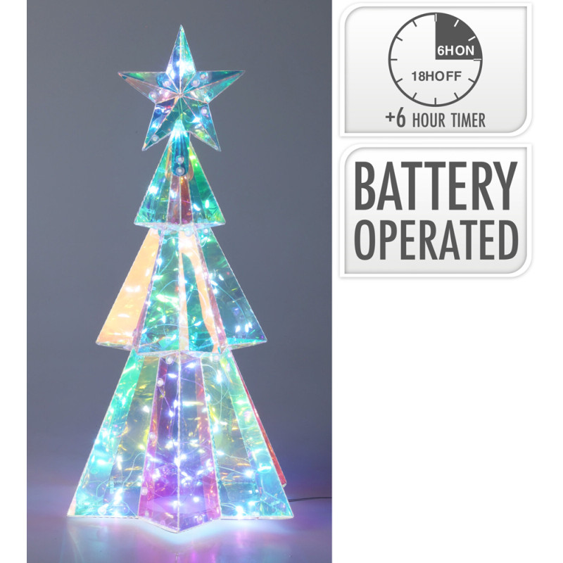 Sapin de Noël LED Arc-en-ciel – Ambiance Magique