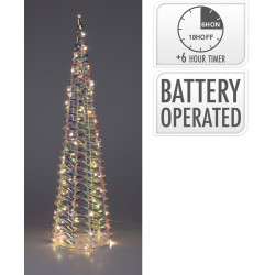 Cône LED Blanc Froid – Déco Noël Lumineuse
