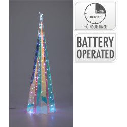 Cône LED Blanc Froid – Déco Noël Lumineuse