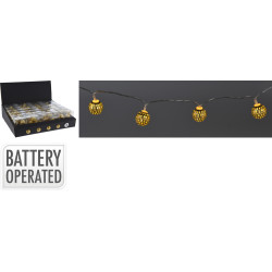 Guirlande Noël LED Boules Dorées – Ambiance Magique