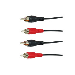 Câble audio 2RCA 2,5m PROFILE – Son Clair | PROFILE

