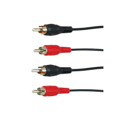 Câble audio 2RCA 5m PROFILE – Connexion Fiable

