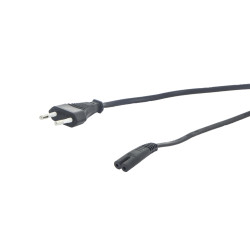 Câble secteur noir 2m PROFILE – Alimentation fiable | PROFILE