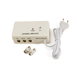 Amplificateur d'antenne 2 sorties 20 dB – Signal TV amélioré

