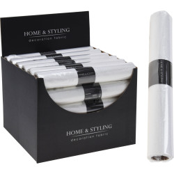 Chemin de table blanc 28 x 250 cm