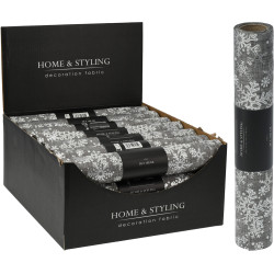 Chemin de table gris 28 x 250 cm