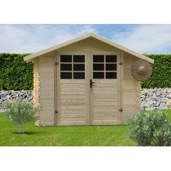 Abri de jardin bois Traditionnel 28mm 2.98x1.98m | SOLID