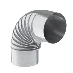 Coude 90° Poêle Galvanisé Ø 131mm – Raccord Fiable | SANINSTAL