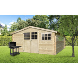 Abri de jardin bois Traditionnel 28mm 4.18x3.88m | SOLID