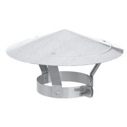 Chapeau Poêle Galvanisé Ø 125mm SANINSTAL – Protection Cheminée
